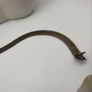 Silver mesh bracelet simplistic minimalist‎ jewelry B1117